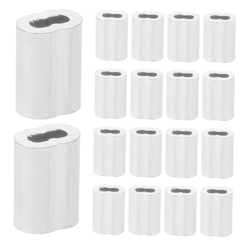Silver Buckle Cable Clamp 250pcs Wire Rope Crimping Loop Sleeves 1 20X0 80X0 50CM - Image 1